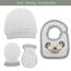 Blue Eyes Neugeborenen Baby Geschenk Set 100% natürliche Baumwolle Erstausstattung Erstlingsausstattung Ausstattung Unisex Kleidung Geschenkset Babyausstattung für Babys 0-4 Monate (Grau)