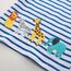 Unisex Baby T-Shirt Baumwolle Süß Karikatur Tier Muster Tops für 1-7 Jahre Alt (6-7 Jahre, H Tierische Streifen)