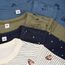 PIPPI Unisex Baby Body LS AO-printed (4-pack) Formender Body, Khaki, 50