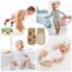 Vicloon Rutschfeste Socken für Baby, 5 Paar Baby Socken Baumwolle, Kleinkind Socken Baby, Kinder Anti Rutsch Socken for Babies Toddlers and Kids
