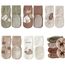 FedMois 5er Pack Baby Kleinkinder ABS rutschfeste Wintersocken dicke Thermosocken Baumwolle, Hähnchen, 0-1 Jahr