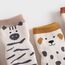 FedMois 5er Pack Baby Kleinkinder ABS rutschfeste Wintersocken dicke Thermosocken Baumwolle, Pinguin, 0-1 Jahr