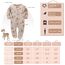 Neugeborenes Baby Jungen Mädchen Strampler mit Fuß Baby Schlafanzug Einteilige Lange Ärmel Overall Säuglings Frühling Herbst Body, 3er-Pack (Aprikose, 0-3M)