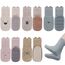 Vicloon Rutschfeste Socken für Baby, 5 Paar Baby Socken Baumwolle,Süße Katze Kleinkind Socken Baby, Kinder Anti Rutsch Socken for Babies Toddlers and Kids(0-12 Monate)