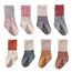 J Poqobog Kleinkind Baby Mädchen Jungen Socken stoppersocken kinder abs rutschfeste kindersocken für Baby antirutschsocken 8Paar (DE/NL/SE/PL, Alter, 12 Monate, 24 Monate, Rot 8 Paar)