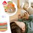 Fehn Rasselsocken Baby Teddy – Babysocken mit Rassel Funktion & Teddy Bär Köpfchen – Socken zur Förderung der Motorik – Babykleidung optimal als Erstlingssöckchen – Für Babys & Kinder von 0-12 Monaten