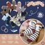 ANTSANG Stoppersocken Kinder Baby Jungen Socken Anti Rutsch / Rutschfeste Geschenk Socken Baumwolle Antirutschsocken für Kinder Jungen Kleinkind 12 Paar(Braun gestreift (12 Paar),26-28)