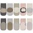 Kyopp 5 Paar Stoppersocken Baby Kleinkinder ABS rutschfeste Socken Tiermotive Kindersocken Animals Baumwolle Socken Crew Socks