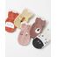 Kyopp 5 Paar Stoppersocken Baby Kleinkinder ABS rutschfeste Socken Tiermotive Kindersocken Animals Baumwolle Crew Socks