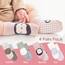 Simpeak 4 Paar Socken Baby, ABS Socken Baby Anti Rutsch, Rutschfeste Babysocken Junge Mädchen, Stoppersocken Baby, Graugrün, Hellgrau, Beige, Weiß, Rosa, 12-36 Monate