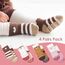 Simpeak Socken Baby, ABS Socken Baby Anti Rutsch, Rutschfeste Babysocken Junge Mädchen, Stoppersocken Baby 12-36 Monate, Dicker Herbstwinter, M, Set 9