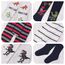 L&K-II 6er Kinder Jungen Strumpfhose Strickstrumpfhose mehrfarbig 2734 74-80