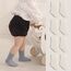 QIYIENDIAN 5 Paare Kleinkind Crew Socken weiche Baumwolle Socken elastische Baby solide Farben für Kinder Jungen Mädchen（White,1-3Y