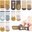 Adorel Baby Stoppersocken Baumwolle Antirutsch Krabbelsocken ABS Socken 6er-Pack Süßer Traum 0-12 Monate (Herstellergröße S)