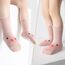 SockWaddles Stoppersocken Kinder Baby, 5 Paar ABS Atmungsaktiv Antirutschsocken Kinder, Krabbelsocken Baby Baumwolle, Jungen und Mädchen Crew Socken mit Rosa Schwein