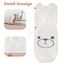 SockWaddles Stoppersocken Kinder Baby, 5 Paar ABS Atmungsaktiv Antirutschsocken Kinder, Krabbelsocken Baby Baumwolle, Jungen und Mädchen Crew Socken mit Weißer Bär