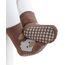 Adorel Baby Stoppersocken Baumwolle Antirutsch Krabbelsocken ABS Socken 6er-Pack Natur 0-12 Monate (Herstellergröße S)