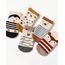 Kyopp 5 Paar Socken Baby Kleinkinder ABS rutschfeste Stoppersocken Kinder Tiermotive Sock Baumwolle Kindersocken Crew Socks