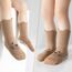 SockWaddles Stoppersocken Kinder Baby, 5 Paar ABS Atmungsaktiv Antirutschsocken Kinder, Krabbelsocken Baby Baumwolle, Jungen und Mädchen Crew Socken mit Weißer Bär