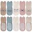 SockWaddles Stoppersocken Kinder Baby, 5 Paar ABS Atmungsaktiv Antirutschsocken Kinder, Krabbelsocken Baby Baumwolle, Jungen und Mädchen Crew Socken mit Weißer Bär
