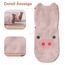 SockWaddles Stoppersocken Kinder Baby, 5 Paar ABS Atmungsaktiv Antirutschsocken Kinder, Krabbelsocken Baby Baumwolle, Jungen und Mädchen Crew Socken mit Rosa Schwein