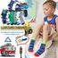 Welwoos Stoppersocken Kinder Baby Jungen Antirutschsocken Kinder Anti Rutsch Rutschfeste Lustige Geschenk Baumwolle Socken Kinder Jungen 12 Paare(Dinosaurier,30-34)