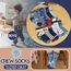 ANTSANG Stoppersocken Kinder Baby Jungen Socken Anti Rutsch / Rutschfeste Geschenk Socken Baumwolle Antirutschsocken für Kinder Jungen Kleinkind 12 Paar(Jungen-Hai (12 Paar),28-34)