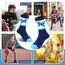 Welwoos Stoppersocken Kinder Baby Jungen Antirutschsocken Kinder Anti Rutsch Rutschfeste Lustige Geschenk Baumwolle Socken Kinder Jungen 12 Paare(Verschiedene,30-34)