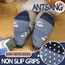 ANTSANG Stoppersocken Kinder Baby Jungen Socken Anti Rutsch / Rutschfeste Geschenk Socken Baumwolle Antirutschsocken für Kinder Jungen Kleinkind 12 Paar(Jungen-Hai (12 Paar),28-34)