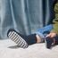 FedMois 5er Pack Baby Kleinkinder ABS rutschfeste Socken Sneaker Socken Tiermotive Baumwolle, Dinosaurier, 1-3 Jahre