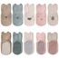 FedMois 5er Pack Baby Kleinkinder ABS rutschfeste Socken Sneaker Socken Tiermotive Baumwolle, Mehrfarbig, 3-5 Jahre