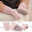 FedMois 5er Pack Baby Kleinkinder ABS rutschfeste Socken Sneaker Socken Tiermotive Baumwolle, Mehrfarbig, 5-7 Jahre