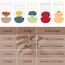 FedMois 5er Pack Baby Kleinkinder ABS rutschfeste Socken Sneaker Socken Tiermotive Baumwolle, Früchte, 5-7 Jahre