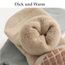 Exemaba Baby Socken Anti Rutsch Dicke - 5 Paar Winter Warme Kleinkinder Rutschsocken Krabbelsocken für Mädchen Jungen(A1,L/3-5 Jahre)
