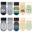 FedMois 5er Pack Baby Kleinkinder ABS rutschfeste Socken Sneaker Socken Tiermotive Baumwolle, Tiere, 3-5 Jahre