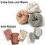 Exemaba Baby Socken Anti Rutsch Dicke - 5 Paar Winter Warme Kleinkinder Rutschsocken Krabbelsocken für Mädchen Jungen(E1,L/3-5 Jahre)