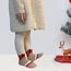 FedMois 5er Pack Baby Kleinkinder ABS rutschfeste Socken Sneaker Socken Tiermotive Baumwolle, Weihnachten, 3-5 Jahre