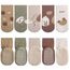 FedMois 5er Pack Baby Kleinkinder ABS rutschfeste Socken Sneaker Socken Tiermotive Baumwolle, Hähnchen, 3-5 Jahre