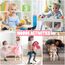 GRPSKCOS Antirutschsocken Kinder Stoppersocken Kinder 12 Paar Rutschfeste Socken ABS Socken für Jungen Mädchen（#1 Jurassisches Jahrhundert 3-5 Jahre）