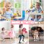 GRPSKCOS Antirutschsocken Kinder Stoppersocken Kinder 12 Paar Rutschfeste Socken ABS Socken für Jungen Mädchen（#3 Giraffen 6-12 Monate）