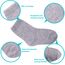 Duufin 18 Paar Kleinkinder Crew-Socken Kleine Kids Socken Kindersocken Solid Crew Socken Kinder Jungen Mädchen, Schwarz Weiß Grau, 1-2 Jahre