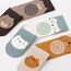 Mezrkuwr 3 Paar Baby Knieschoner und 3 Paar Baby Socken Krabbeln set, Anti Rutsch mit Gummipunkte Krabbelschoner Stulpen Knieschützer für Kleinkinder 0-12 Monate, Niedliche Tiermuster