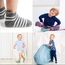 HYCLES Baby ABS Socken Kinder 12 Paar Stoppersocken Kinder Anti Rutsch Socken Kind Jungen Mädchen 23-26 27-30 Kleinkind Socken Baby 07 Streifen für 6-12 Monate