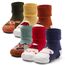 Aisyee 6 Paare Baby Dicke Warme Wintersocken Baby Jungen Mädchen Weihnachtssocken abs Socken Baby Antirutsch Socken 0-12 Monate
