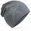 Miobo Slouch Beanie Mütze für Kinder und Erwachsene – Weiche Baumwolle – Strass-Stern-Design