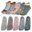 Opopark 5 Paar Grip Socken, Baby Kleinkinder Rutschfeste Socken, Stoppersocken Baby, Socken aus Baumwolle mit Tiermotiv(1-3 Jahre)