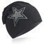 Miobo Slouch Beanie Mütze für Kinder und Erwachsene – Weiche Baumwolle – Strass-Stern-Design
