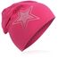 Miobo Slouch Beanie Mütze für Kinder und Erwachsene – Weiche Baumwolle – Strass-Stern-Design