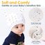 Baby Baumwollmützen und Fäustlinge – 100% Baumwolle, 2 Baby Mützen, Mützen und 2 Paar Kratzfäustlinge für Babys (6-12 Monate)