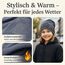 Miobo Slouch Beanie Mütze für Kinder und Erwachsene – Weiche Baumwolle – Strass-Stern-Design